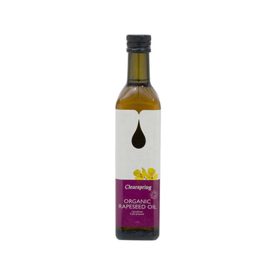 Clearspring Organic Rapeseed Oil, 500ml – Cold-Pressed, Healthy