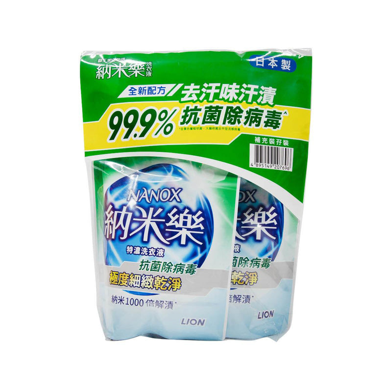 LION TOP Nanox Anti-Bacterial & Anti-Virus Compact Liquid Detergent Refill  (2 x 450g)