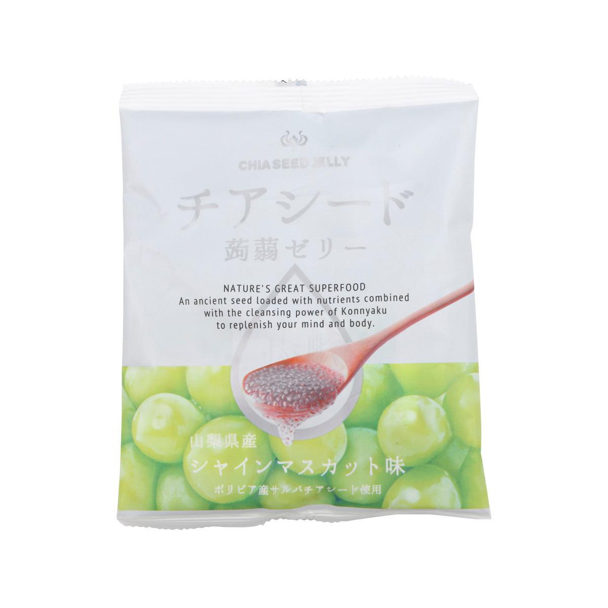 WAKASHO Chia Seed Konnyaku Jelly Shine Muscat Flavor (10pcs) city