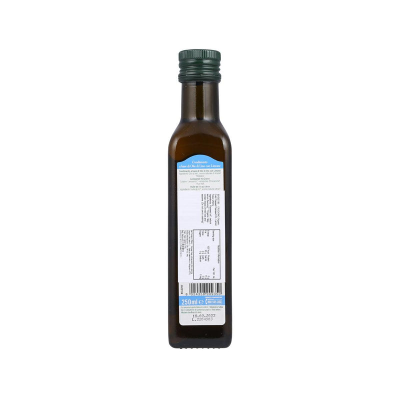CRUDIGNO Organic Cold Pressed Flaxseed Oil - Lemon Flavor  (250mL)