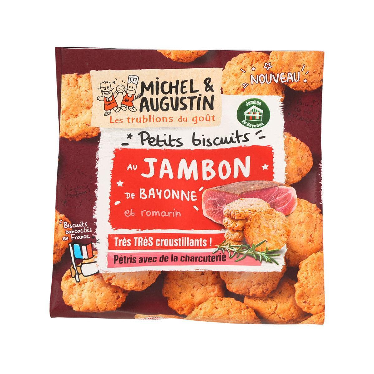 MICHEL & AUGUSTIN Savoury Biscuits with Ground Jambon de Bayonne and Rosemary (90g)