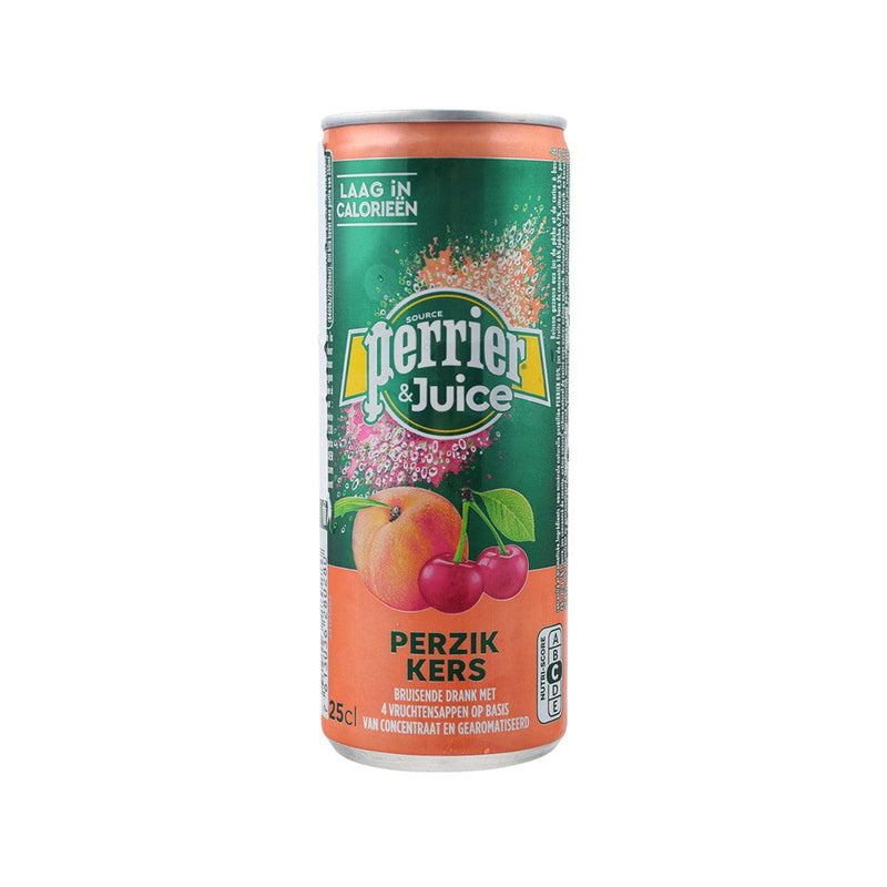 PERRIER Sparkling Mineral Water - Peach & Cherry [Can]  (250mL)
