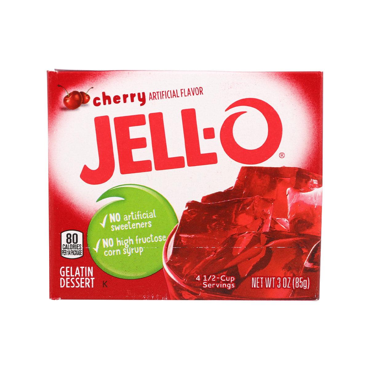 JELL-O Gelatin Dessert Mix - Cherry Flavor (85g)