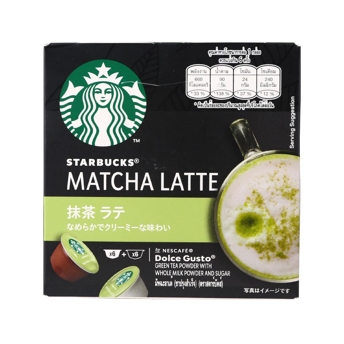 Coffee Pods Dolce Gusto Matcha Latte NESCAFE DOLCE GUSTO Starbucks