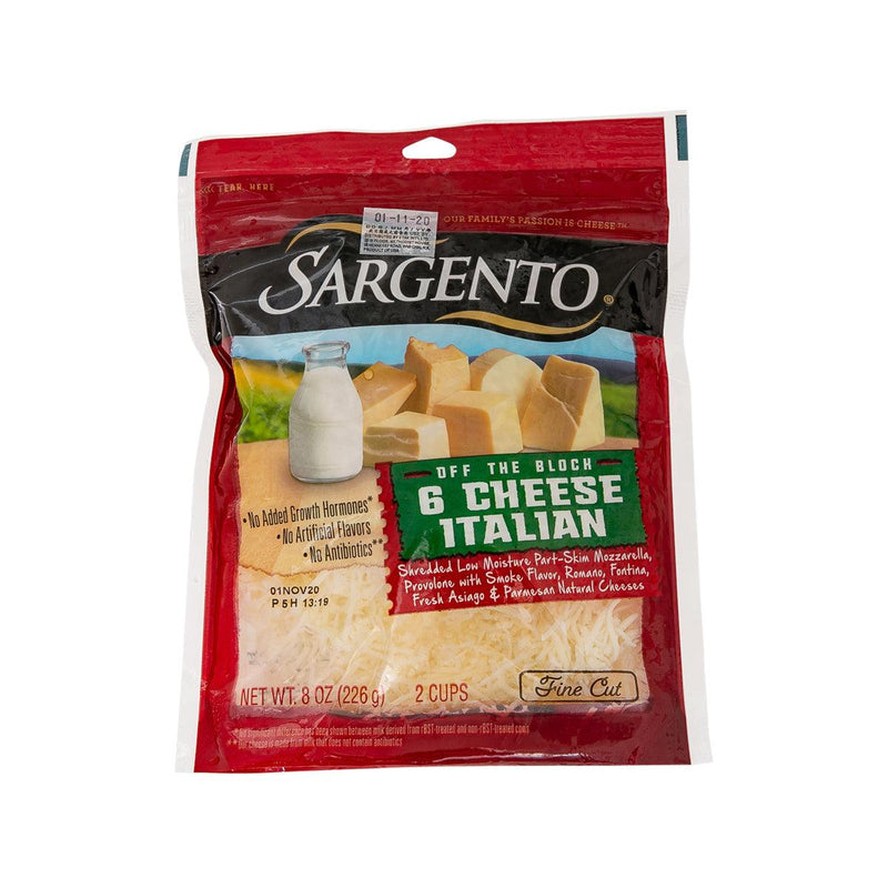 SARGENTO Shredded 6 Italian Style Cheese  (226g)