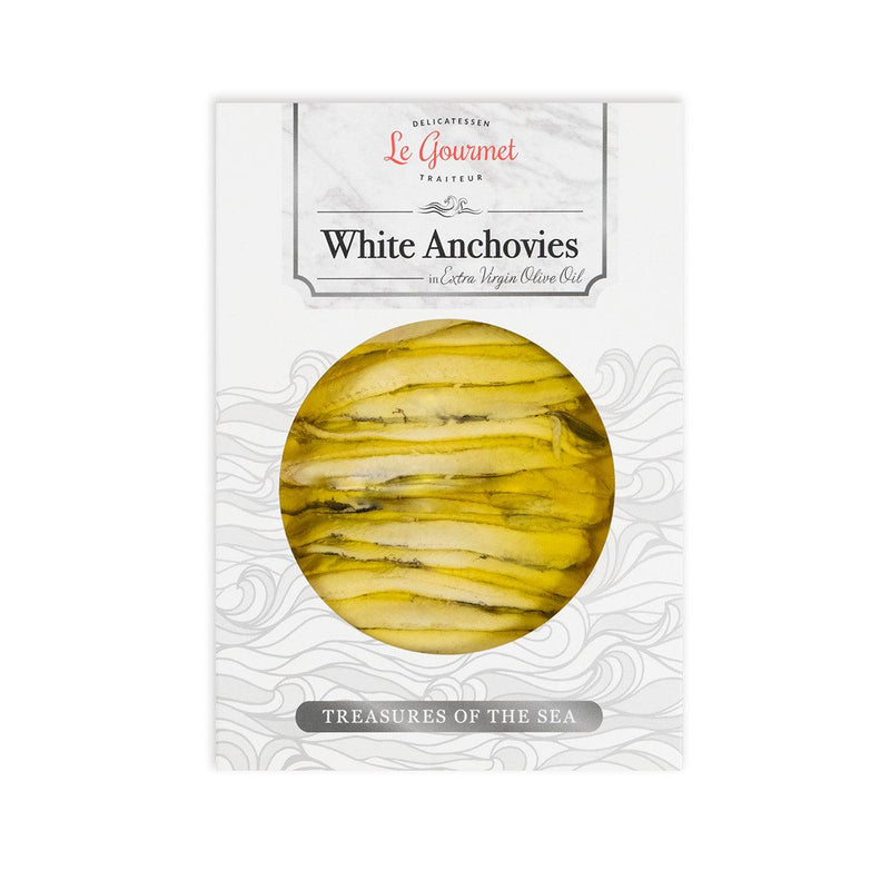 LE GOURMET White Anchovies in Extra Virgin Olive Oil  (120g)