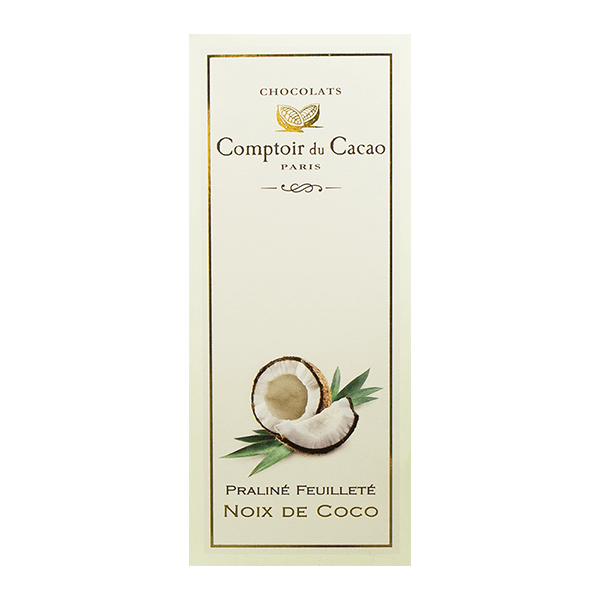 COMPTOIR DU CACAO Coconut Praline Chocolate Bar (80g)