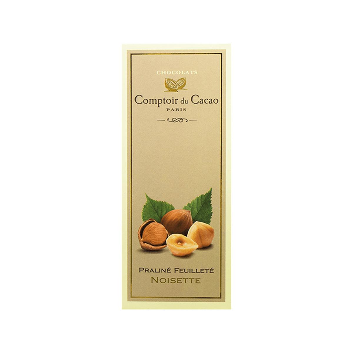 COMPTOIR DU CACAO Hazelnut Parline Chocolate (80g)