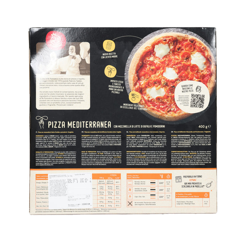 REPOMODORO Mediterranean Pizza with Buffalo Milk Mozzarella & Cherry Tomato  (400g)