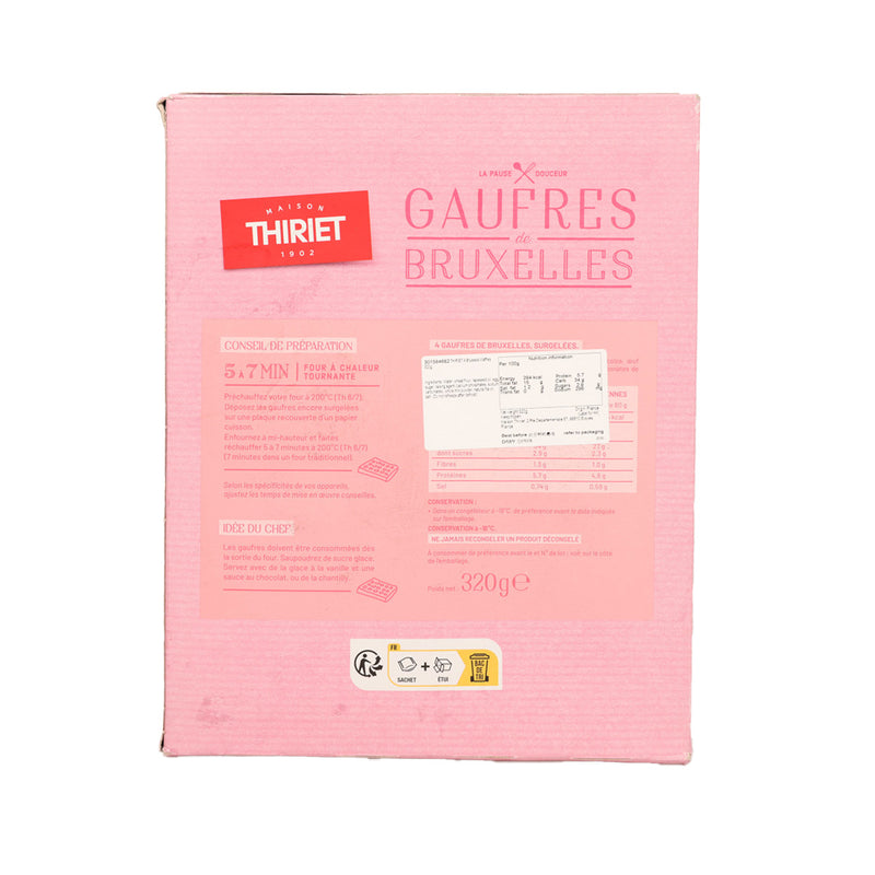 THIRIET 4 Brussels Waffles  (320g)