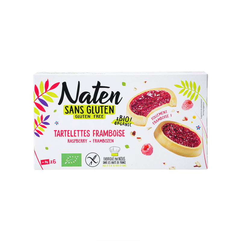 NATEN Organic Gluten-Free Raspberry Tartlets  (130g)