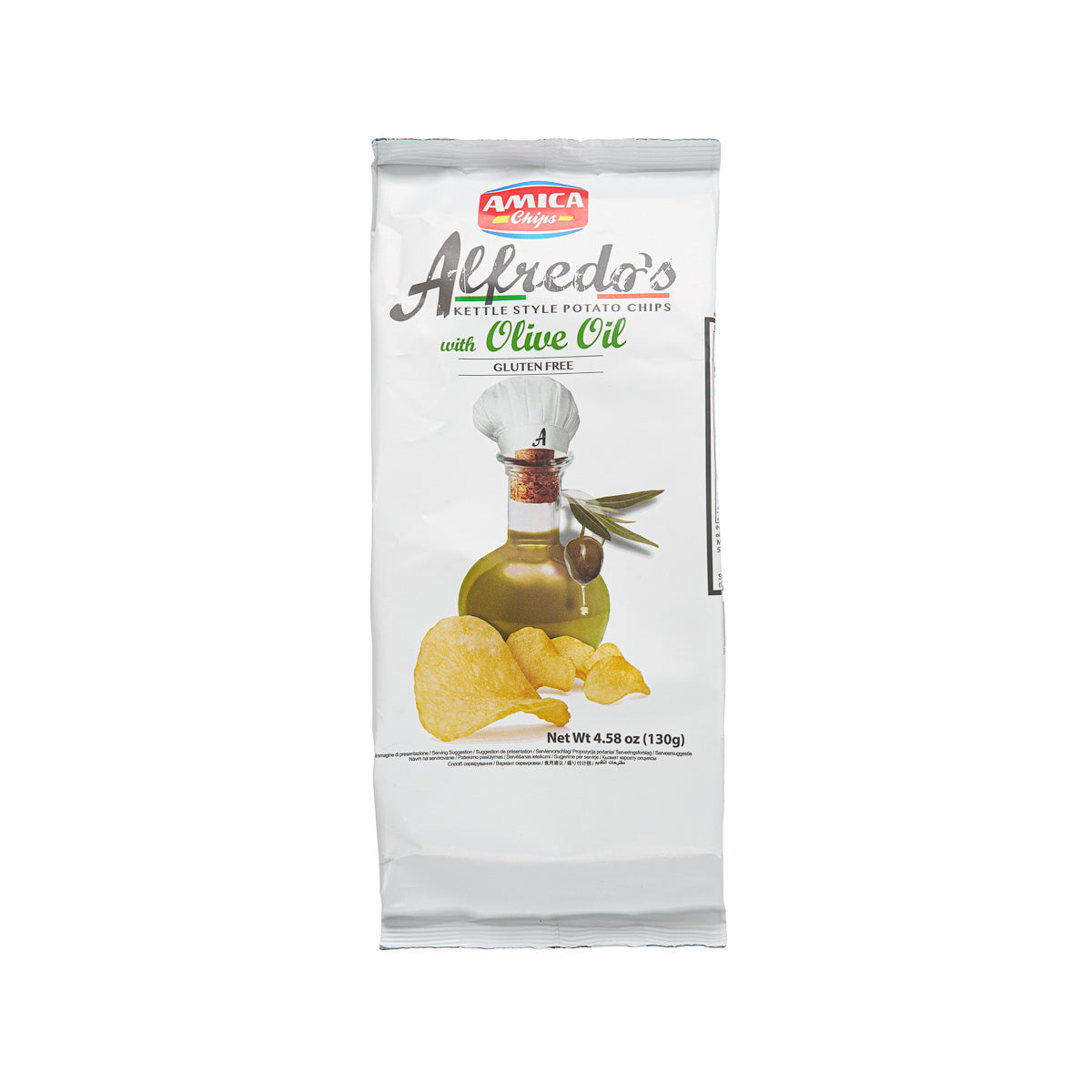 AMICA Alfredo's Potato Chips - Olive Oil  (130g)