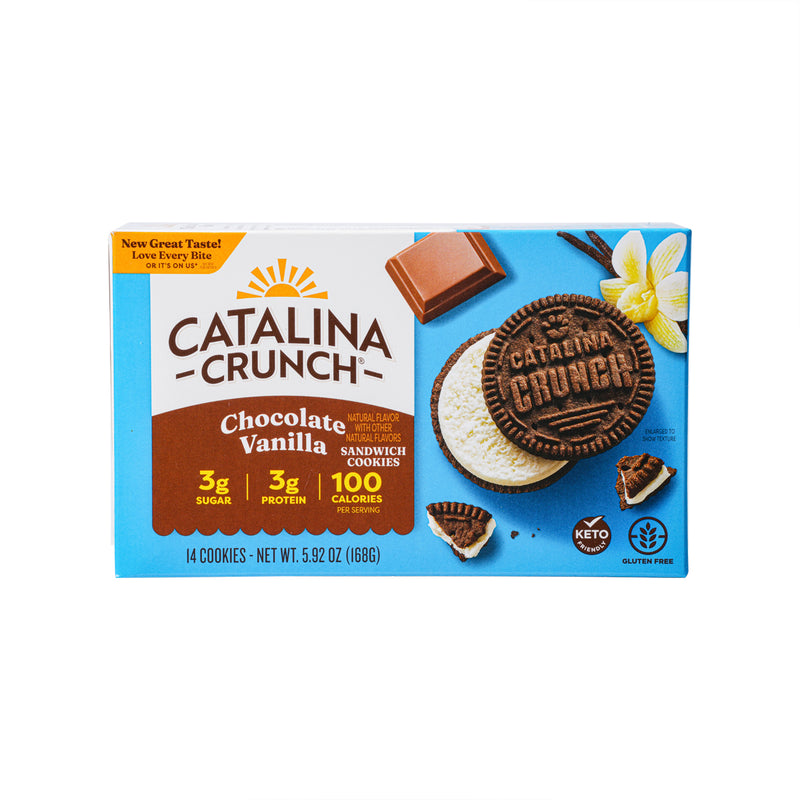 CATALINA CRUNCH 朱古力雲呢拿味夾心曲奇餅  (168g)