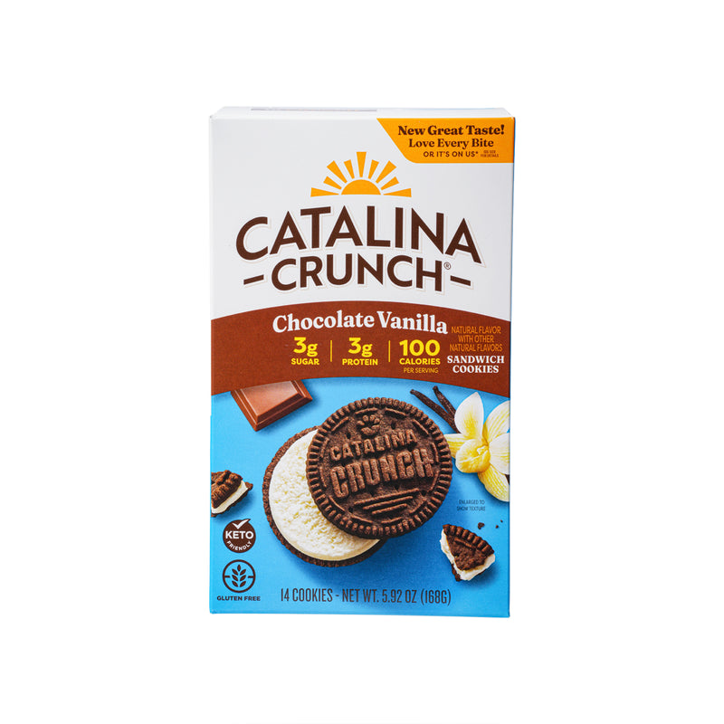 CATALINA CRUNCH 朱古力雲呢拿味夾心曲奇餅  (168g)