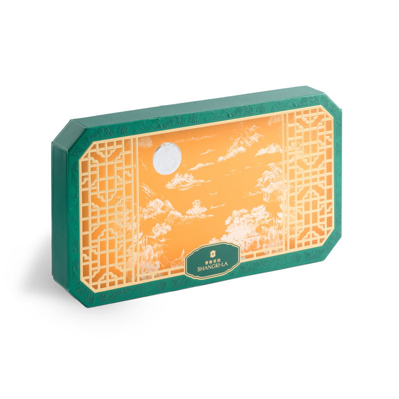 Shang Palace Mini Matcha Mooncakes with Red Bean, Yuzu Paste and Mochi (8pcs) Voucher (1pc)