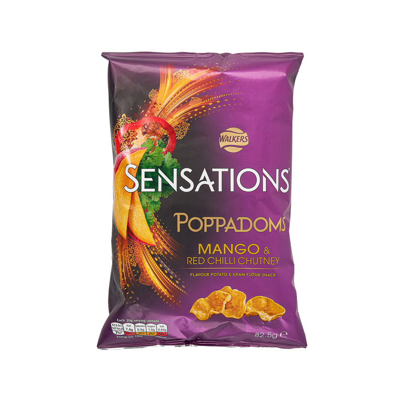 WALKERS SENSATIONS 馬鈴薯鷹嘴豆粉脆片 - 芒果甜辣椒甜酸辣醬  (82.5g)