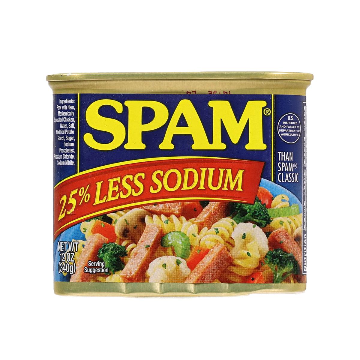 HORMEL SPAM Luncheon Meat, 25% Less Salt, 340g