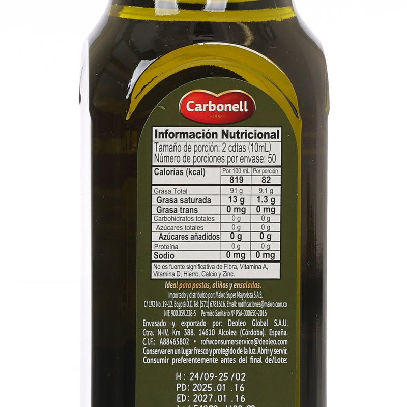 CARBONELL Extra Virgin Olive Oil  (500mL)