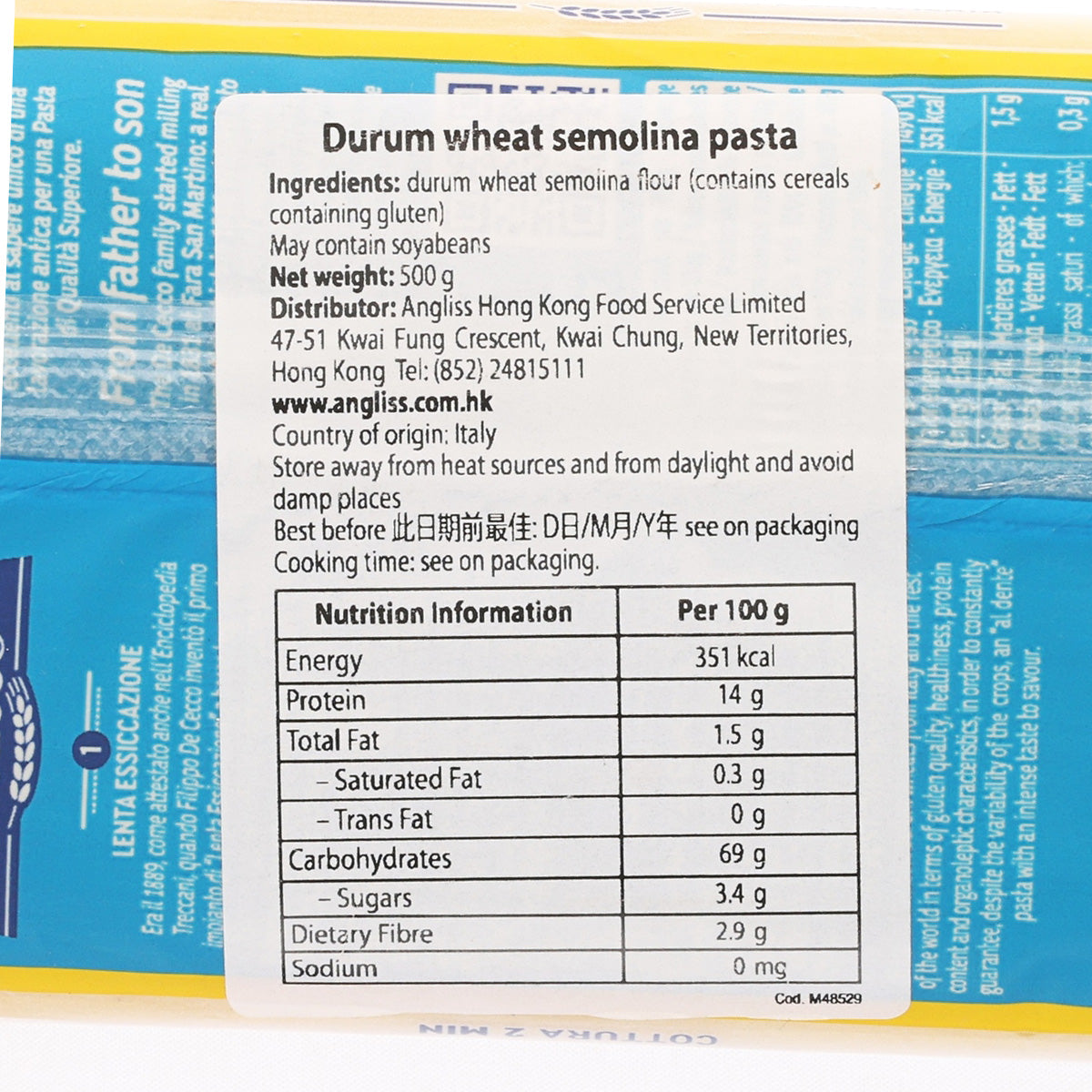 DE CECCO #9 Capellini  (500g)