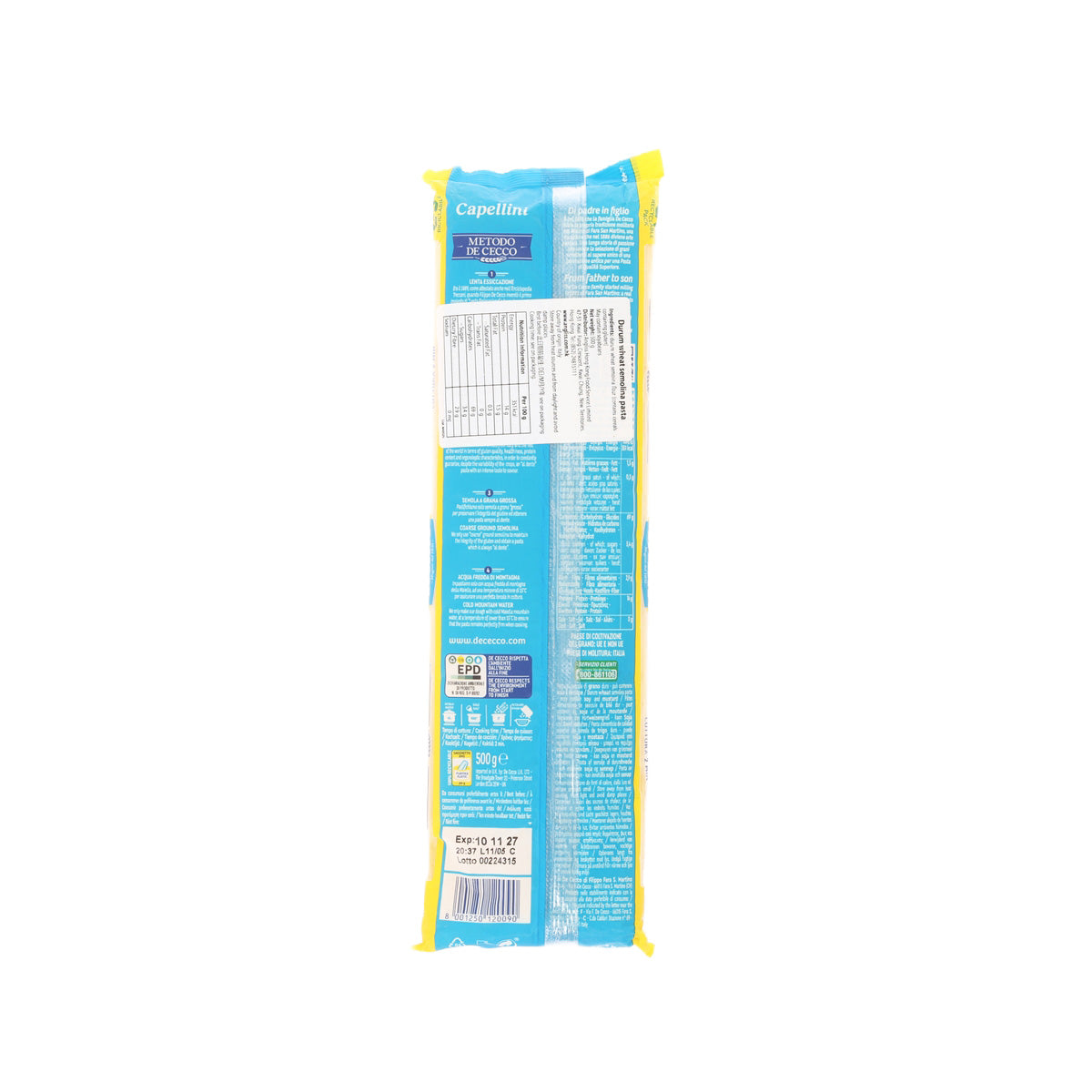 DE CECCO #9 Capellini  (500g)
