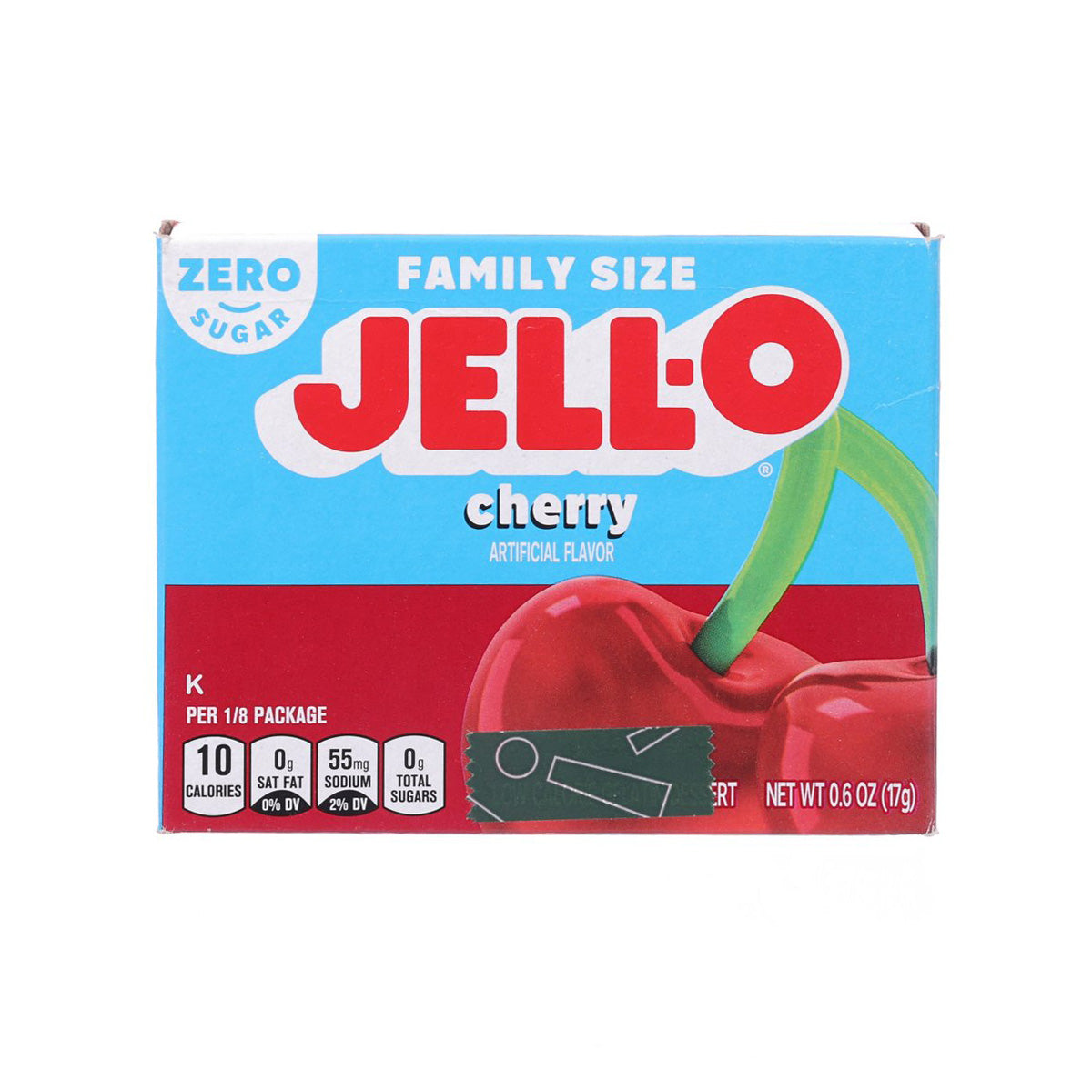 JELL-O Sugar Free Gelatin Dessert Mix - Cherry  (17g)