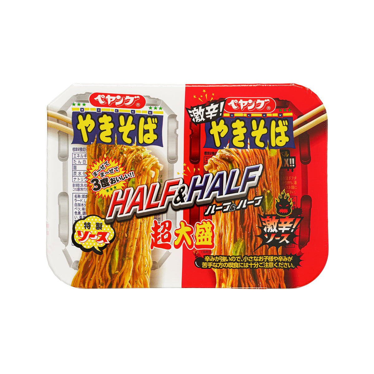 MARUKA Peyoung超大盛 Half&Half炒麵與激辣炒麵  (235g)