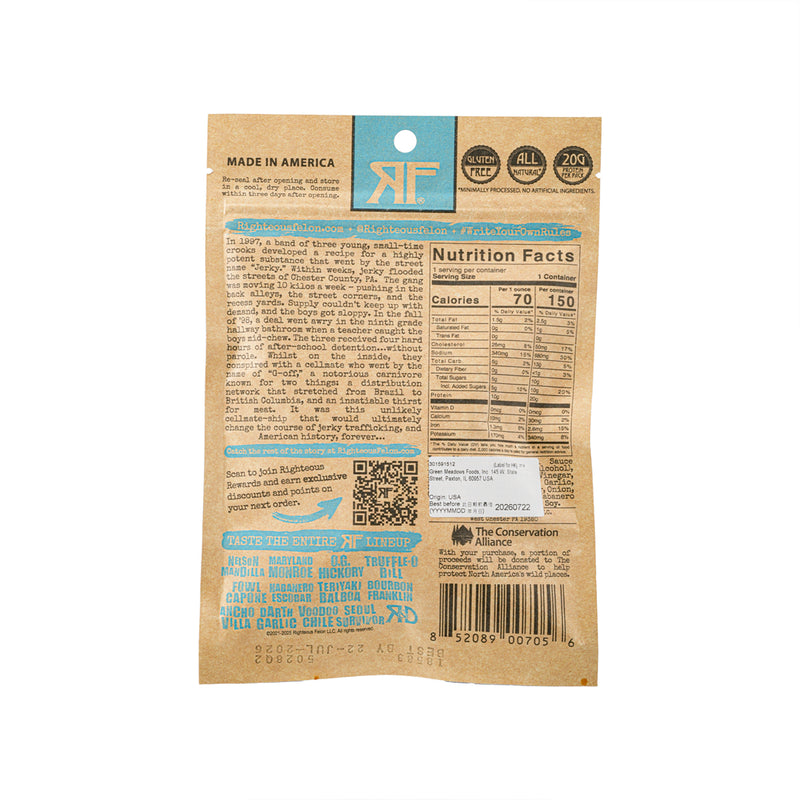 RIGHTEOUS FELON 燒烤味牛肉乾  (56.7g)