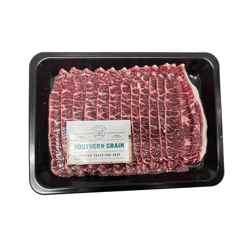 SOUTHERN GRAIN Australian Frozen M4+ Black Angus Premium Grain Fed Beef Oyster Blade for Shabu Shabu M4+  (1pack)