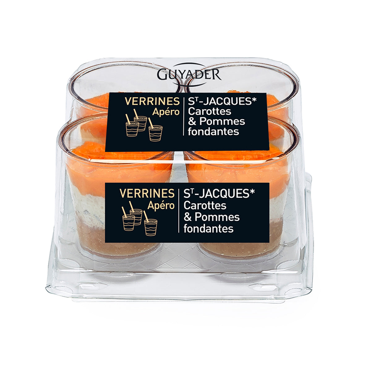 GUYADER Scallop, Carrot & Melting Apple Verrine  (160g)