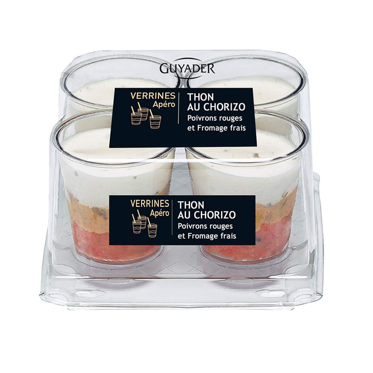 GUYADER Tuna Verrine with Chorizo, Red Peppers & Cream Cheese  (160g)
