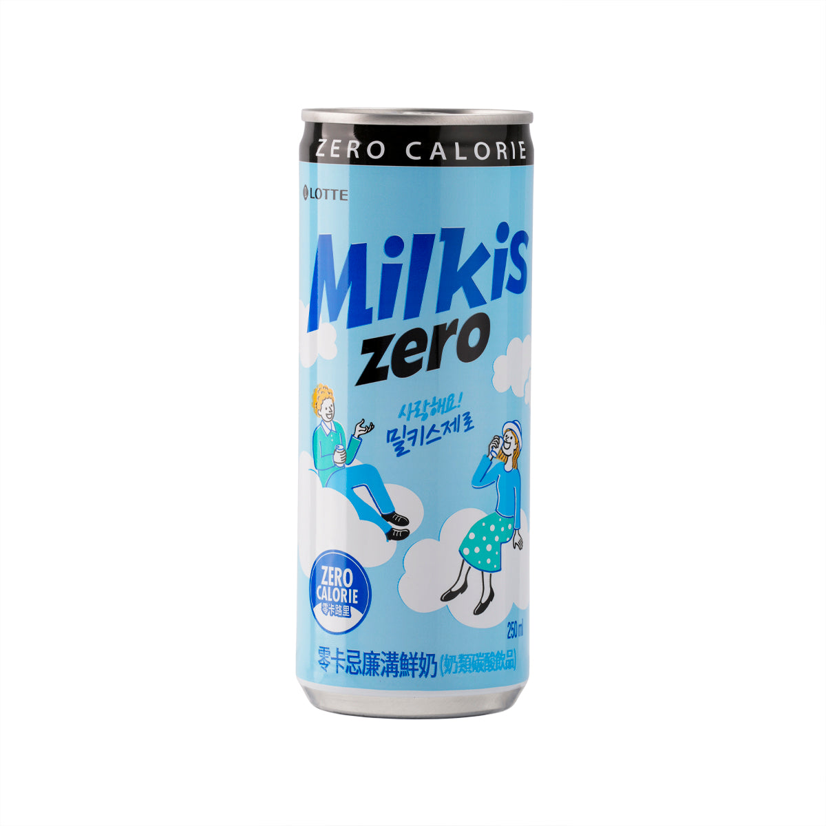 LOTTE Milkis - Zero (Milk Carbonated Soft Drink) [Can] (250mL) – city ...