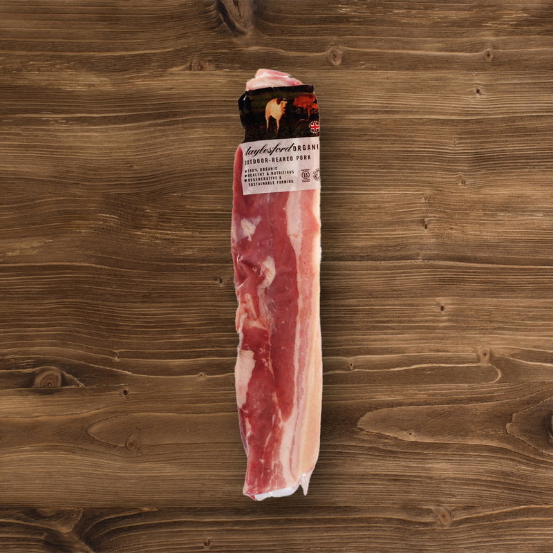 DAYLESFORD ORGANIC UK Chilled Organic Pork Belly Bone In Skin On  (200g)