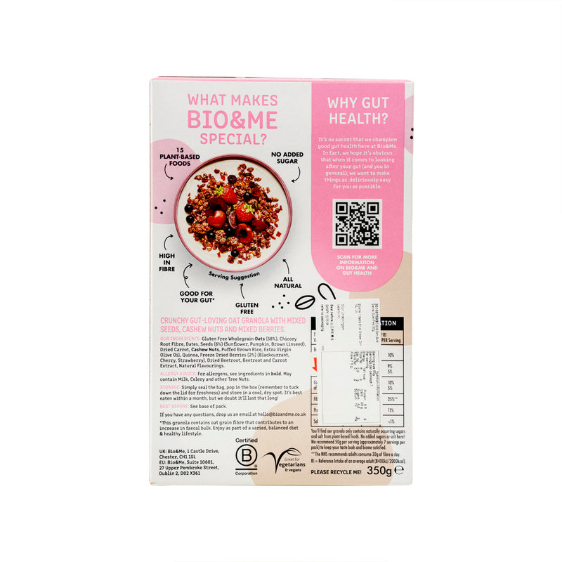 BIO & ME Berry Burst Granola (Gluten Free)  (350g)