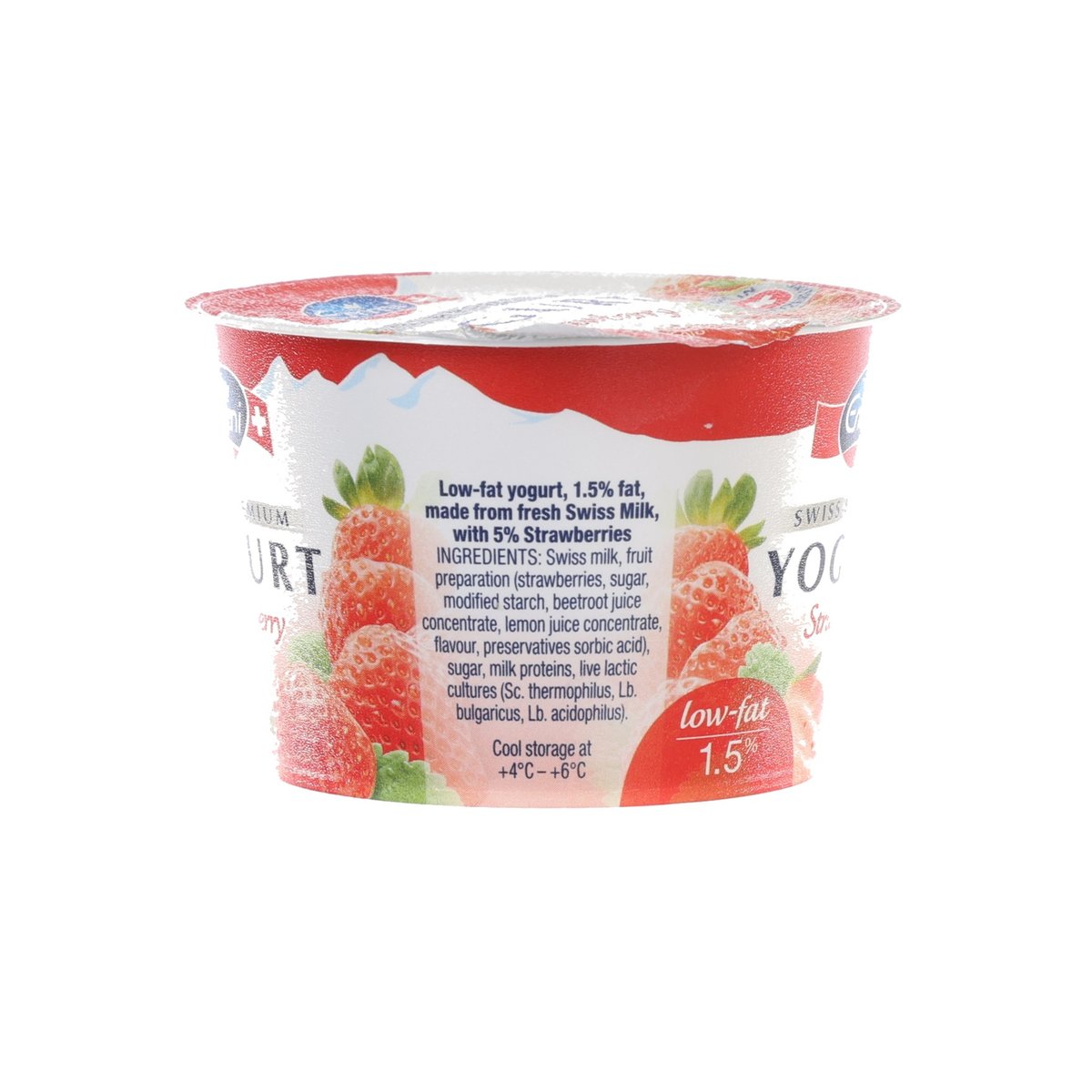 EMMI Swiss Premium Low Fat Yogurt - Strawberry  (100g)