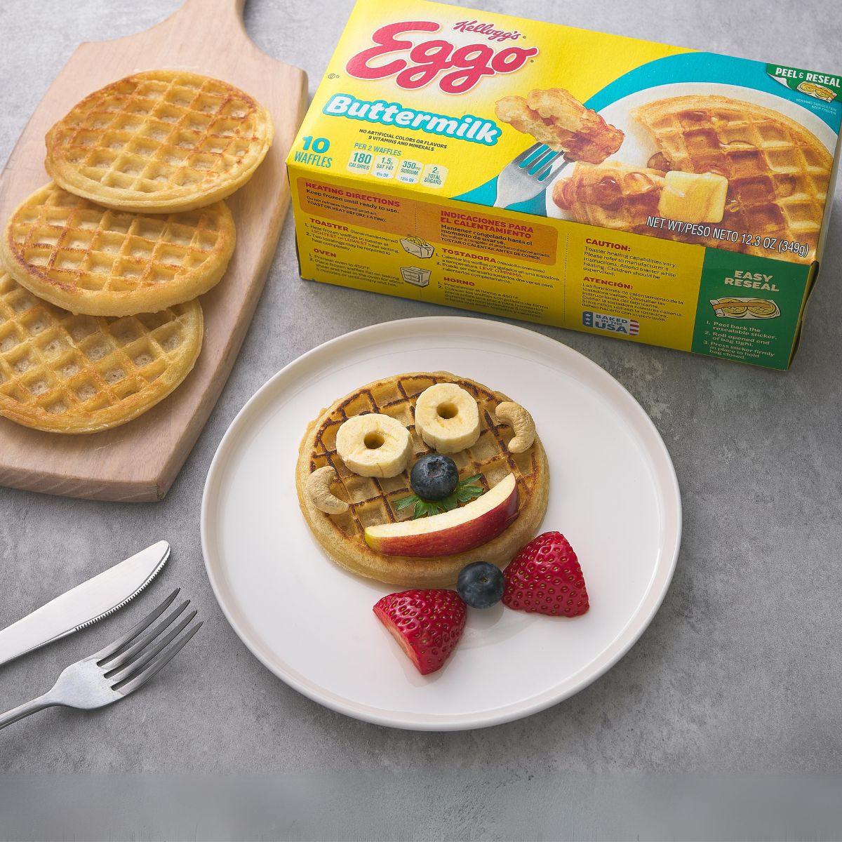 KELLOGG'S Eggo Buttermilk Waffles  (349g)