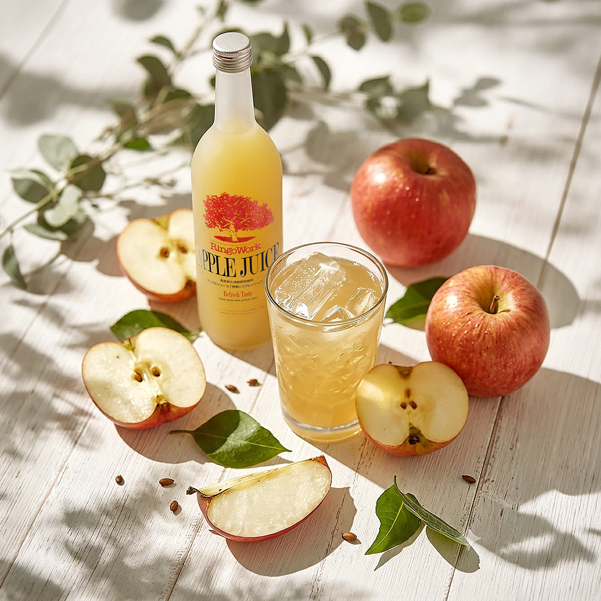 RINGOWORK Apple Juice - Refresh Taste [Bottle]  (720mL)