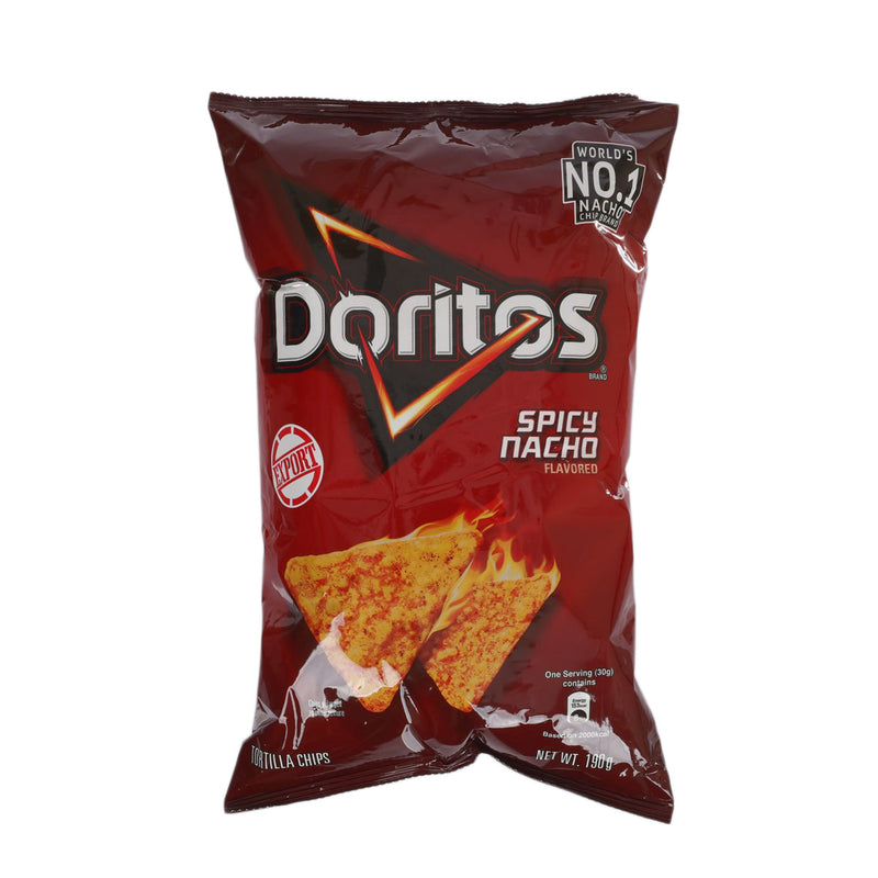 DORITOS Tortilla Chips - Spicy Nacho Flavored  (190g)