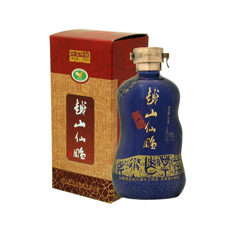 越山仙雕 二十五年花雕(高貴藍瓶)  (375mL)