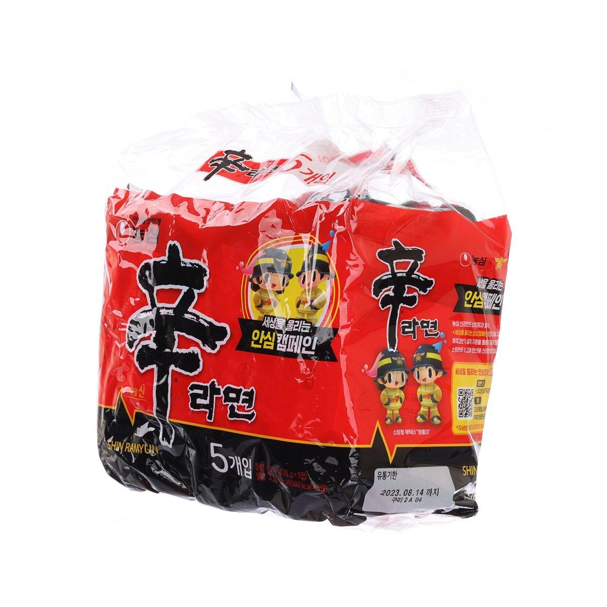 農心 拉麵 - 辛辣味  (5 x 120g)