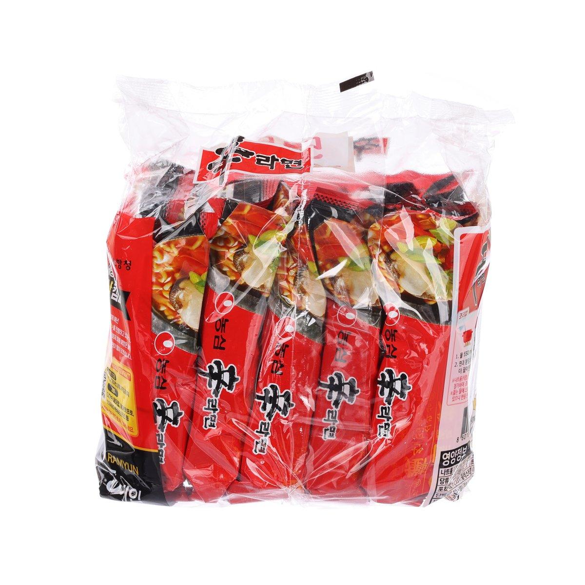 農心 拉麵 - 辛辣味  (5 x 120g)
