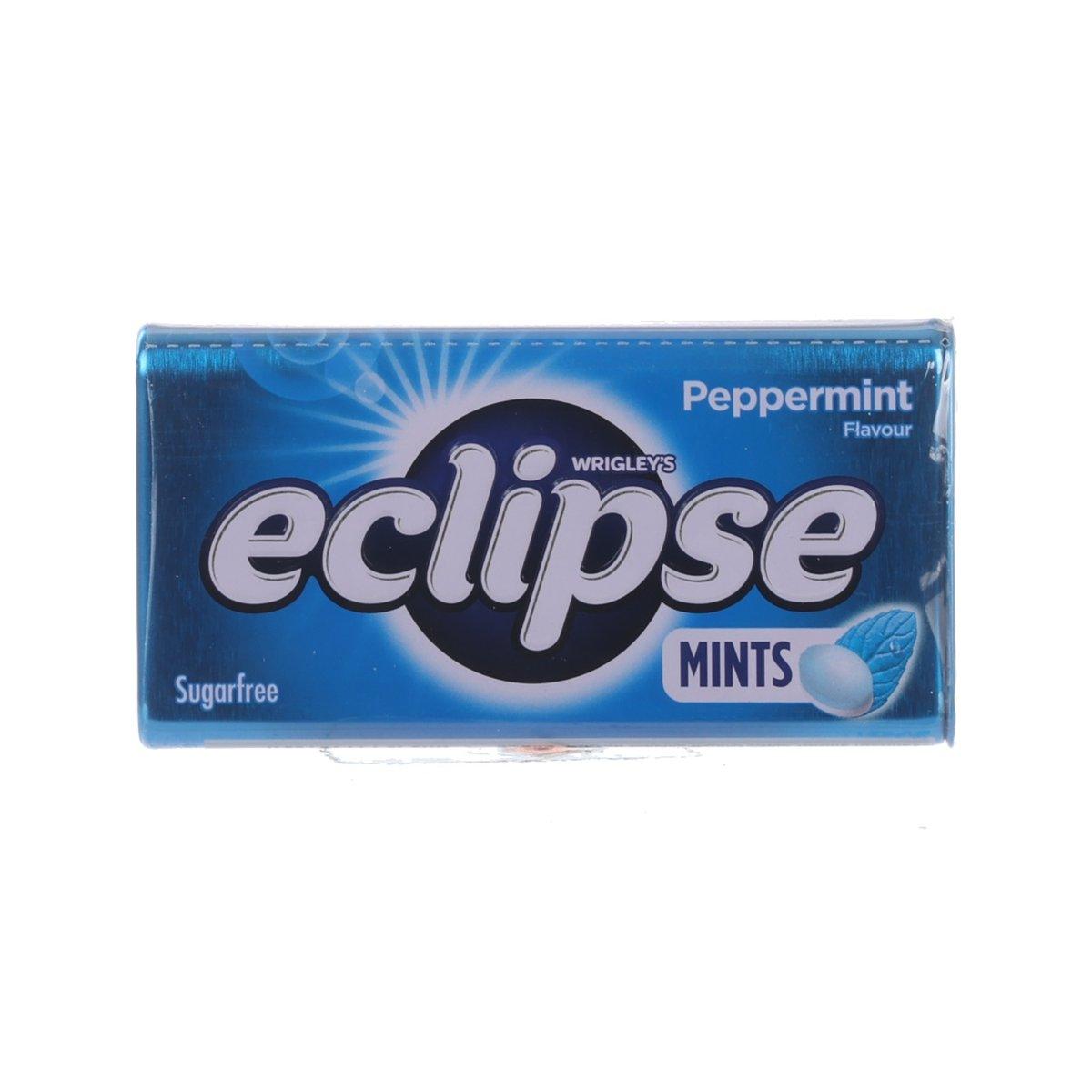 WRIGLEY'S Eclipse Sugarfree Mints - Peppermint Flavour  (34g)