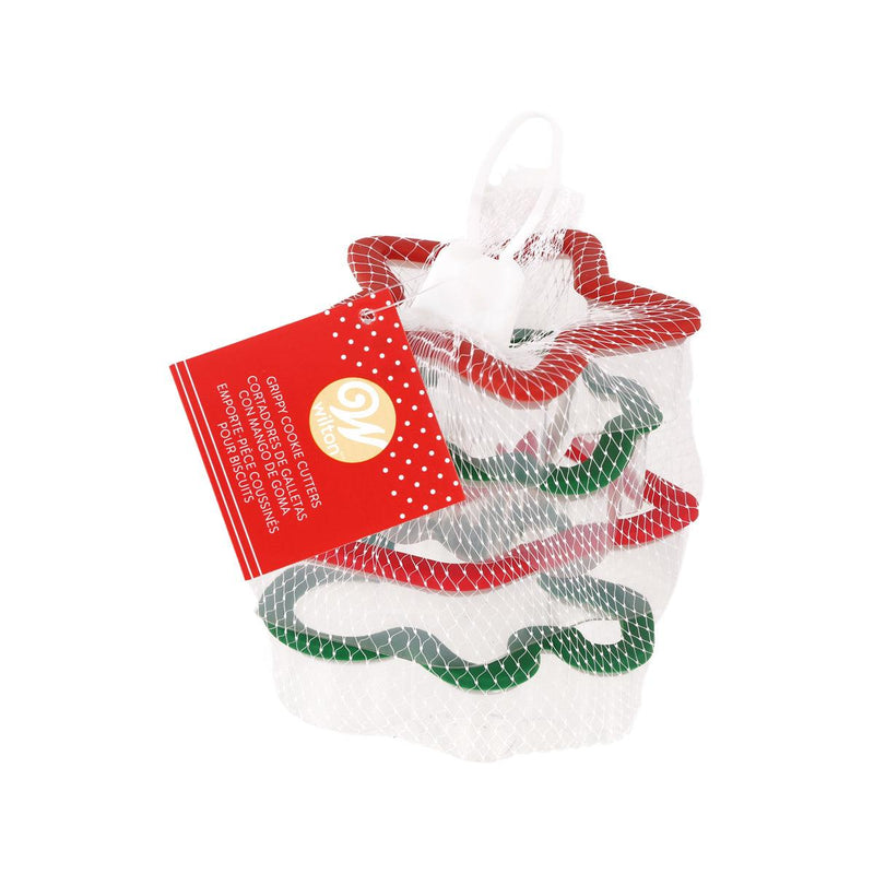 WILTON Xmas Grippy Bagged Set - Holiday  (4pcs)