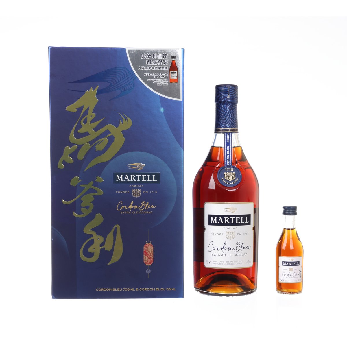 MARTELL Cordon Bleu + Mini Pack 700mL (700mL)