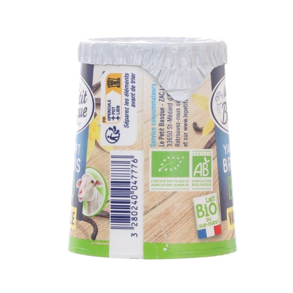 LE PETIT BASQUE Organic Sheep's Milk Yogurt - Vanilla  (125g)