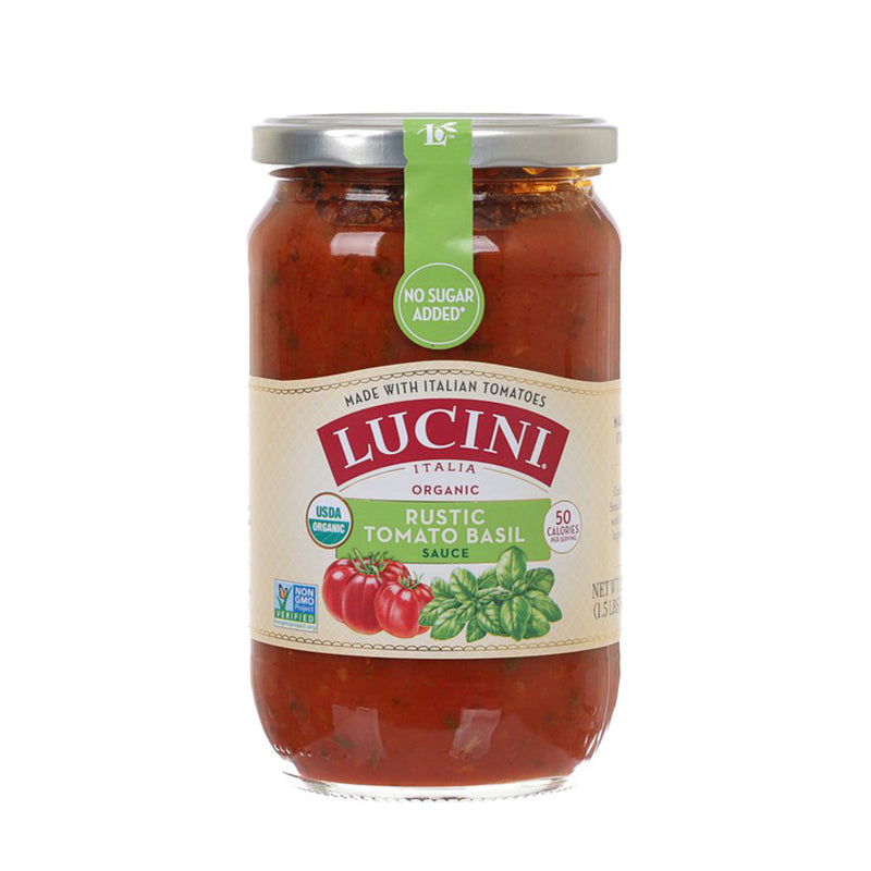 LUCINI 有機田園番茄羅勒意粉醬  (680g)