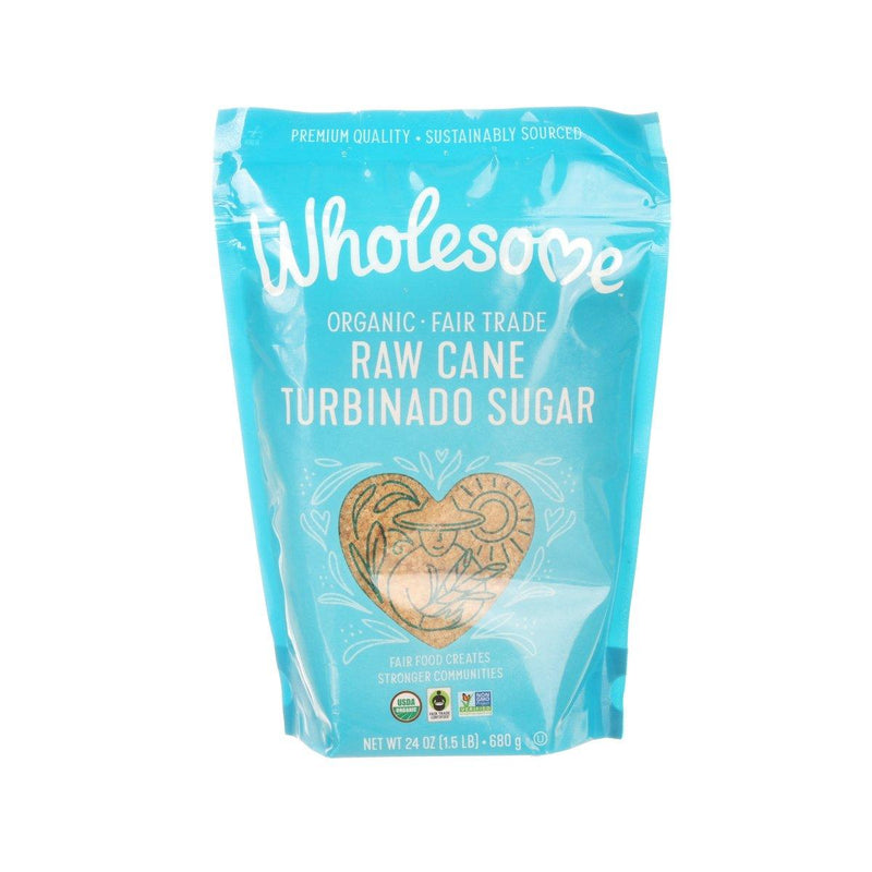 WHOLESOME SWEETENERS Organic Raw Cane Turbinado Sugar  (680g)