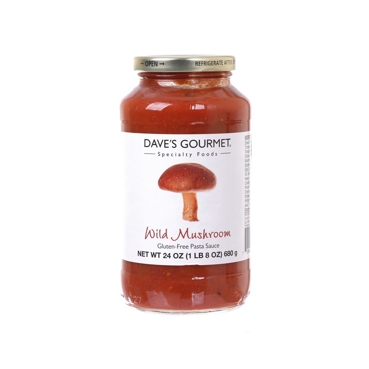DAVE'S GOURMET Wild Mushroom Pasta Sauce  (680g)
