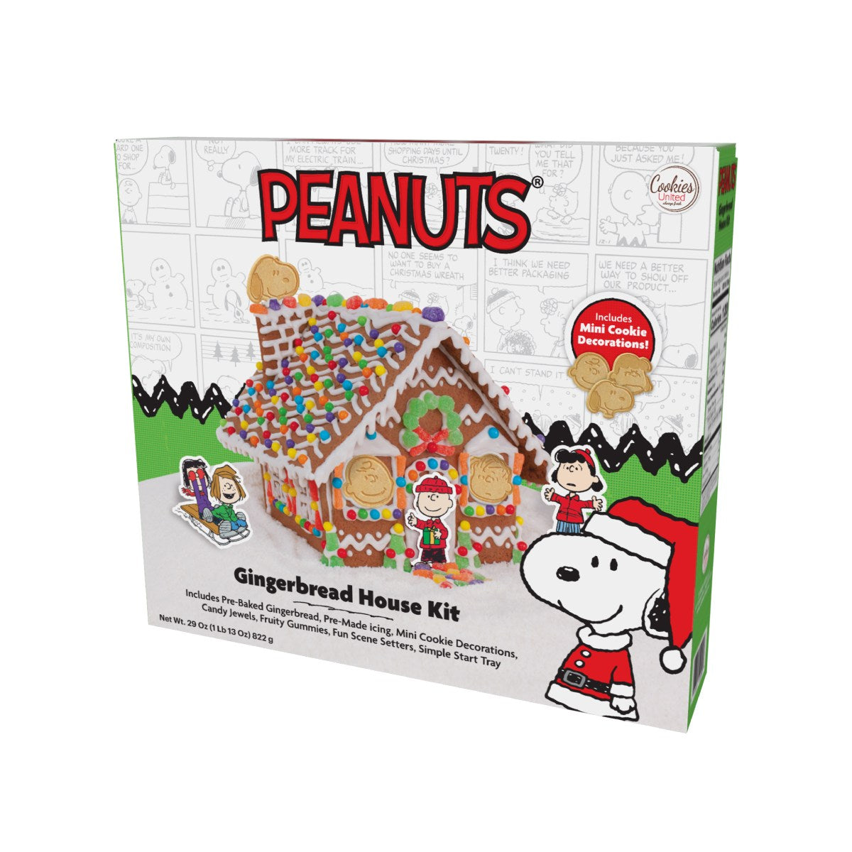 COOKIES UNITED Snoopy Gingerbread House Kit  (822g)