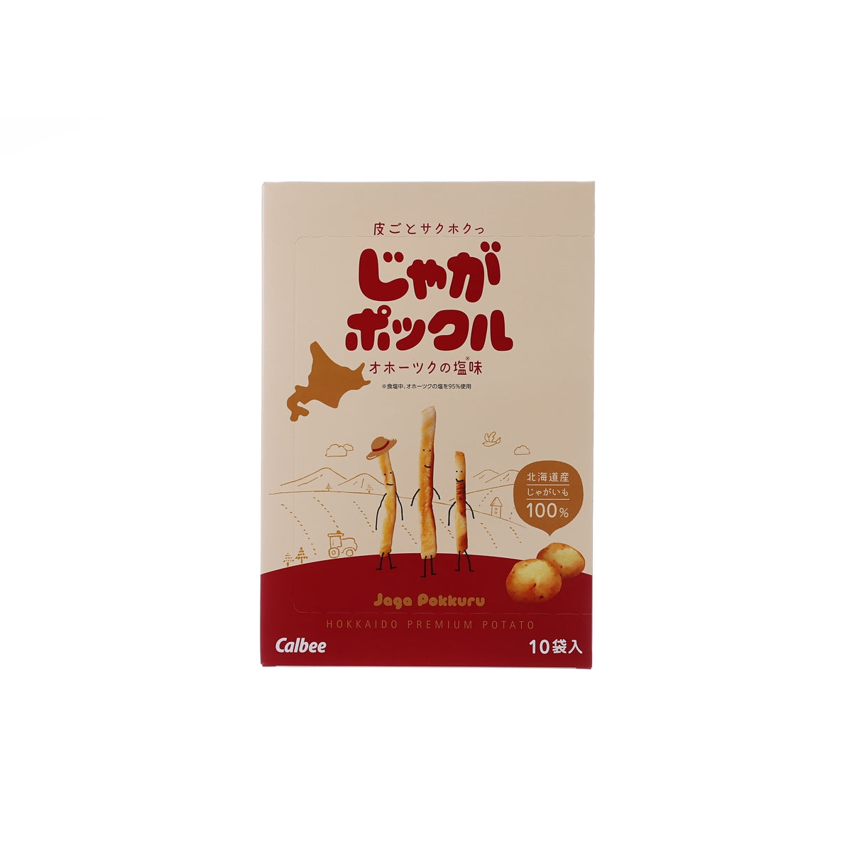 卡樂B Jaga Pokkuru薯條 - 鄂霍次克鹽 (180g)