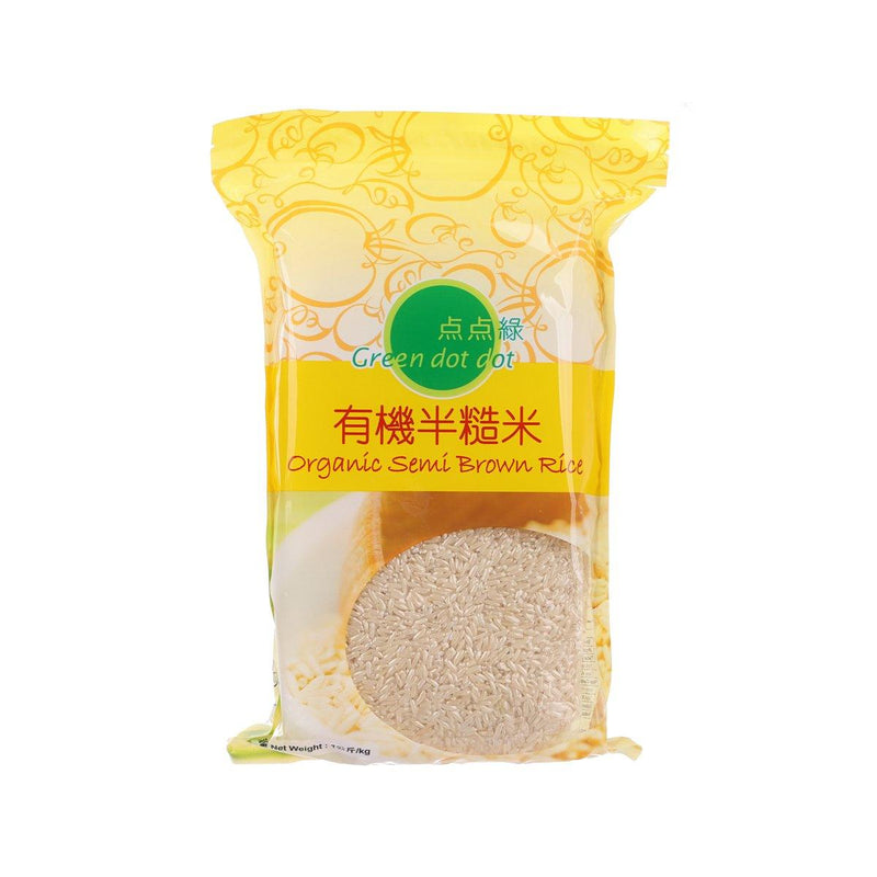 GREEN DOT DOT Organic Semi Brown Rice  (1kg)